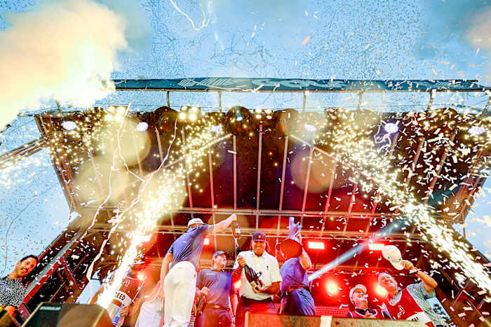 From fireworks to champagne pops, LIV at least looks different on the surface.